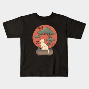 Bonsai Cat Kids T-Shirt